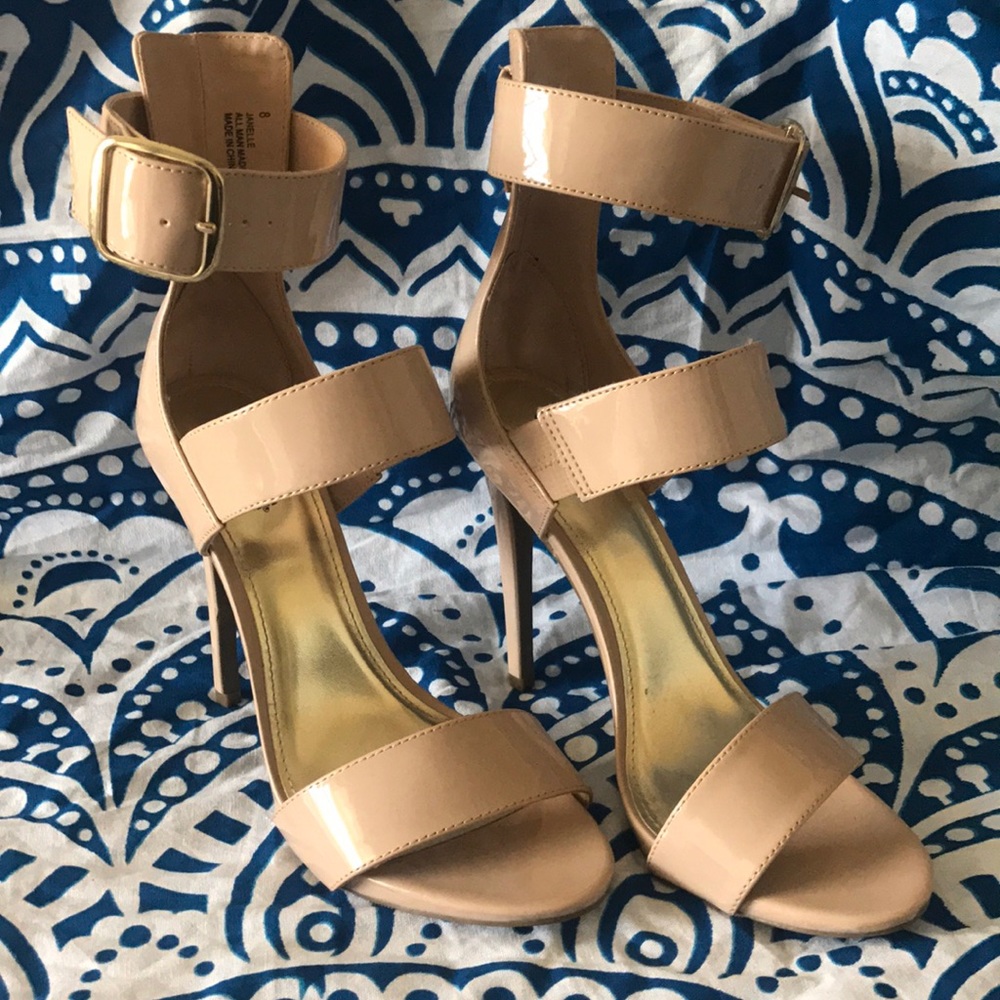 Nude Strappy High Heels